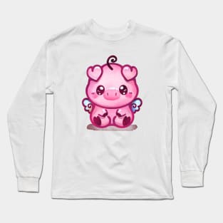 winged pig Long Sleeve T-Shirt